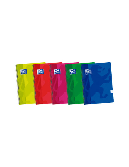 CUADERNO OXFORD SCHOOL CLASSIC F 80h 4x4 COLORES VIVOS