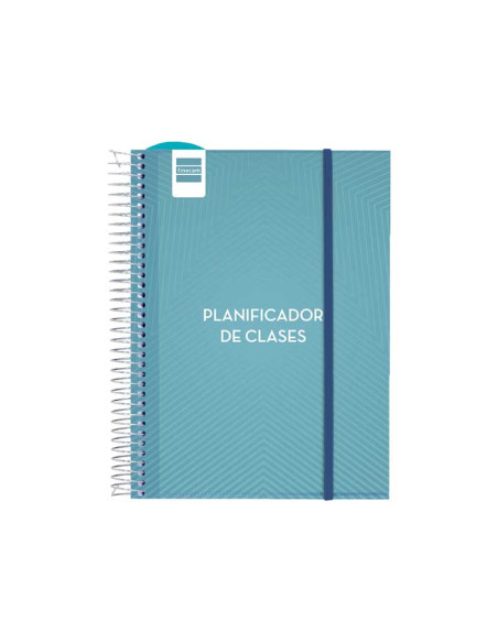 PLANIFICADOR DE CLASES FINOCAM DEL DOCENTE ESPIRAL tapa PP DP 4 155x212 CON GOMA NO FECHADO