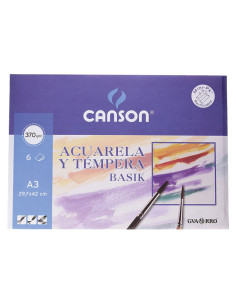 MINIPACK 6h CANSON PARA ACUARELA BASIK A3