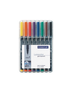 ESTUCHE 8 ROTULADORES STAEDTLER LUMOCOLOR PERMANENTE 318 06mm SURTIDO 1