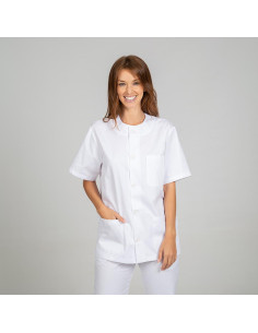 BLUSA SANITARIO UNISEX BLANCA