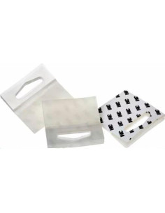 3M PERCHAS 1075 ADHESIVAS 50X50MM KIT 500 UD POLIÉSTER TRANSPARENTE