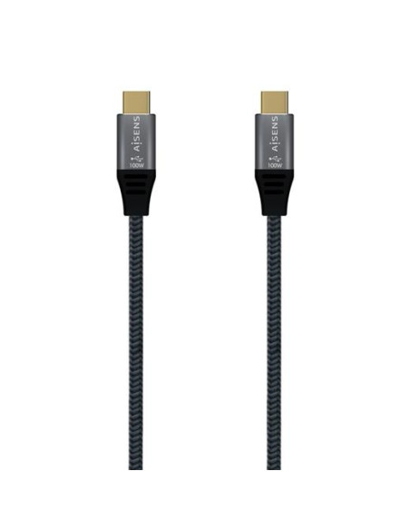 AISENS CABLE USB 31 GEN2X2 20GBPS 5A TIPO USB-C-USB-CM GRIS 2M