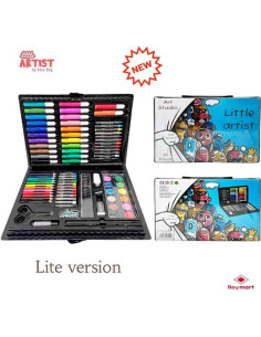 ALEX BOG SET ART STUDIO LITTLE ARTIST 86 PIEZAS PLASTIC BOX CSURTIDOS