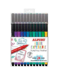 ALPINO ROTULADORES FINELINER COLOR EXPERIENCE ESTUCHE DE 24 CSURTIDOS