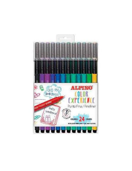ALPINO ROTULADORES FINELINER COLOR EXPERIENCE ESTUCHE DE 24 CSURTIDOS