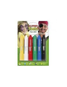 ALPINO MAQUILLAJE EN BARRA FIESTA FACE STICK PACK DE 6 CSURTIDOS