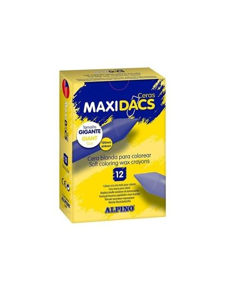 CERAS ALPINO MAXIDACS AMARILLO CLARO ESTUCHE de 12