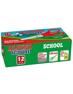 ALPINO TIJERAS ESCOLARES SCHOOL ESPECIAL ACERO INOXIDABLE CSURTIDOS