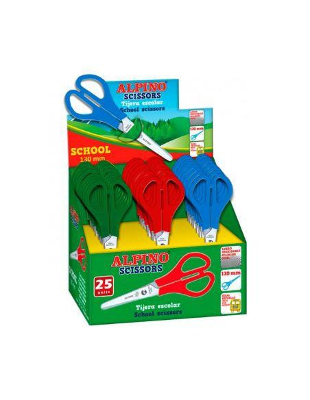 ALPINO TIJERAS ESCOLARES SCHOOL ESPECIAL ACERO INOXIDABLE CSURTIDOS