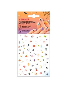ALPINO PEGATINAS PARA UÑAS 1 LÁMINA SURTIDA DISEÑOS DIVERTIDOS HALLOWEEN