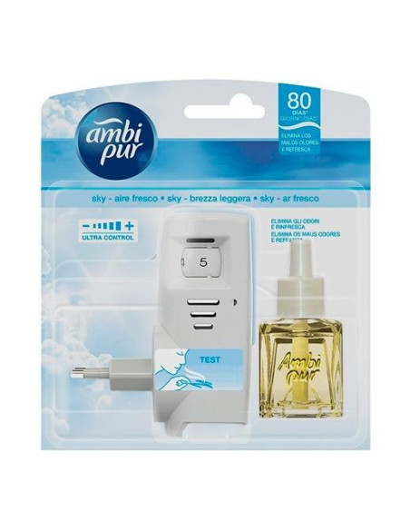 AMBIPUR AMBIENTADOR ELÉCTRICO DIFUSOR  RECAMBIO AIRE FRESCO 215ML