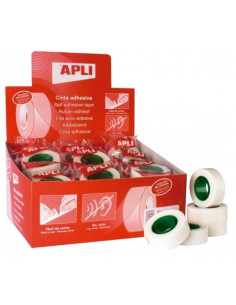 APLI CINTA ADHESIVA INVISIBLE ROLLO 19MM X 33M