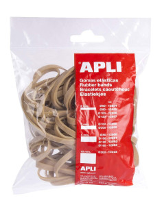 APLI GOMA ELÁSTICA MARRÓN CAUCHO 120X2MM 100 GR