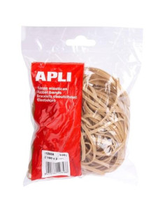 APLI GOMA ELÁSTICA MARRÓN CAUCHO 160X3MM 100 GR