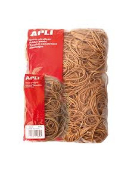 APLI GOMA ELÁSTICA MARRÓN CAUCHO 80X5MM 100 GR