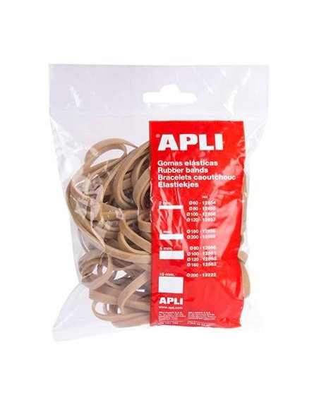 APLI GOMA ELÁSTICA MARRÓN CAUCHO 120X5MM 100 GR