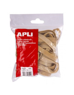 APLI GOMA ELÁSTICA MARRÓN CAUCHO 200X10MM 100 GR
