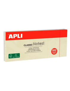 APLI BLOC NOTAS ADHESIVAS CLASSIC REPOSICIONABLES 36 BLOCS DE 100H 40X50 AMARILLO
