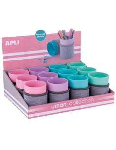 APLI CUBILETE DE NEOPRENO URBAN COLLECTION EXPOSITOR DE 12 CSURTIDOS