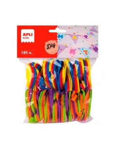 APLI FORMAS GOMA EVA NÚMEROS 50MM COLORES SURTIDOS -120U-