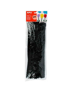 APLI LIMPIAPIPAS 300X6MM NEGRO -50U-