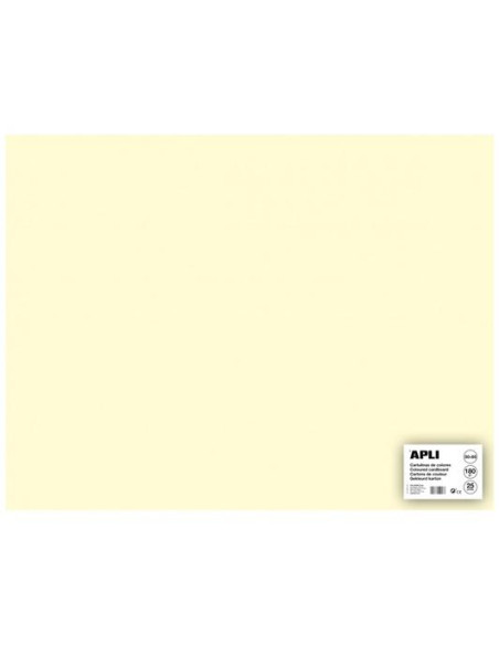 APLI CARTULINA 50X65CM 170GR PACK DE 25H MARFIL