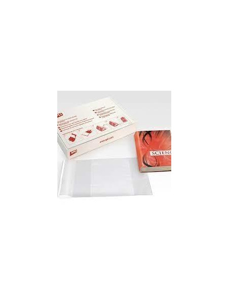 APLI FORRO DE LIBROS CON SOLAPA AJUSTABLE 295MM PVC 130 MICRAS CAJA 100 UD