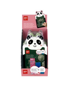 APLI PIZARRAS PARA TIZA CON FORMAS DE ANIMALES EXPOSITOR DE 9 VERDE 3 AÑOS