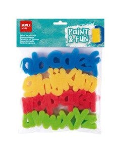 APLI SELLOS PAINT&FUN ESPONJA ABC BOLSA DE 26 CSURTIDOS