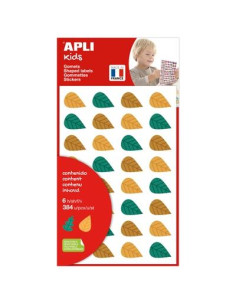 APLI GOMETS HOJAS DE ÁRBOLES REMOVIBLES 384U 6 HOJAS CSURTIDOS