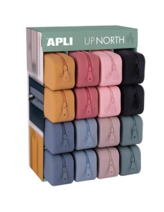 APLI ESTUCHE DE SILICONA UP NORTH EXPOSITOR DE 16 CSURTIDOS
