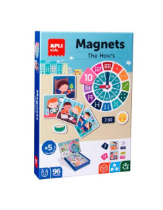 JUEGO MAGNETICO APLI APRENDO LAS HORAS 96 PIEZAS