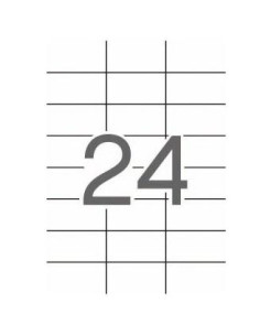 APLI ETIQUETAS ADHESIVAS 70X37MM INKJETLÁSER CRECTOS 24 X 25H BLANCO