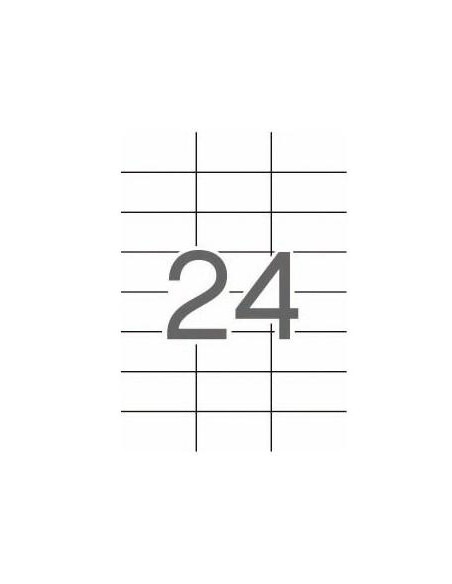 APLI ETIQUETAS ADHESIVAS 70X37MM INKJETLÁSER CRECTOS 24 X 25H BLANCO