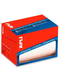 ETIQUETAS ADHMANUALES ROLLO APLI BLANCAS CROMOS   8x12 mm 12000 uds01676