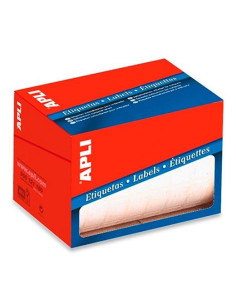 APLI ETIQUETAS PARA PRECIOS 13X50MM ESCRITURA MANUAL CROMOS ROLLO DE 2100 BLANCO