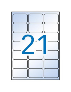 APLI ETIQUETAS ADHESIVAS 635X381MM INKJET CROMOS 21 X 10H TRANSPARENTE