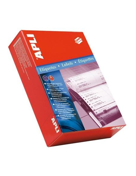 APLI ETIQUETAS EN CONTINUO PERMANENTES PLEGADAS EN ZIG ZAG A 1270 X 487MM CROMOS 500H