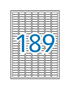 APLI ETIQUETAS ADHESIVAS 254X100MM INKJETLÁSER CROMOS 189 X 20H BLANCO OPACO
