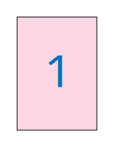 APLI ETIQUETAS ADHESIVAS 210X297MM INKJETLÁSER CRECTOS 1 X 20H ROSA PASTEL