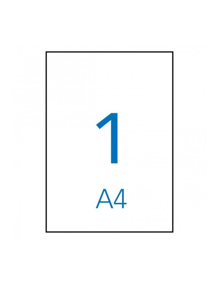 APLI ETIQUETAS ADHESIVAS 210X297MM INKJET CRECTOS 1 X 10H POLIÉSTER BLANCO