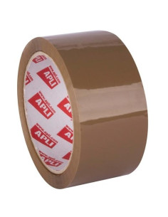 APLI PRECINTO BASIC PP ADHESIVO ACRÍLICO 28 MICRAS SIN RUIDO ROLLO 48MMX66M MARRÓN BRILLANTE