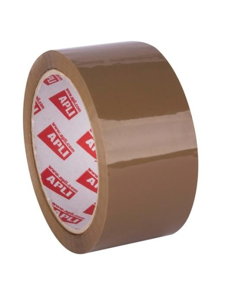 APLI PRECINTO BASIC PP ADHESIVO ACRÍLICO 28 MICRAS SIN RUIDO ROLLO 48MMX66M MARRÓN BRILLANTE