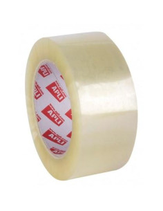 APLI PRECINTO ESTÁNDAR SIN RUIDO 28 MICRAS ROLLO 48MMX132M PP ACRÍLICO TRANSPARENTE