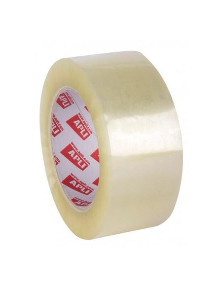 APLI PRECINTO ESTÁNDAR SIN RUIDO 28 MICRAS ROLLO 48MMX132M PP ACRÍLICO TRANSPARENTE