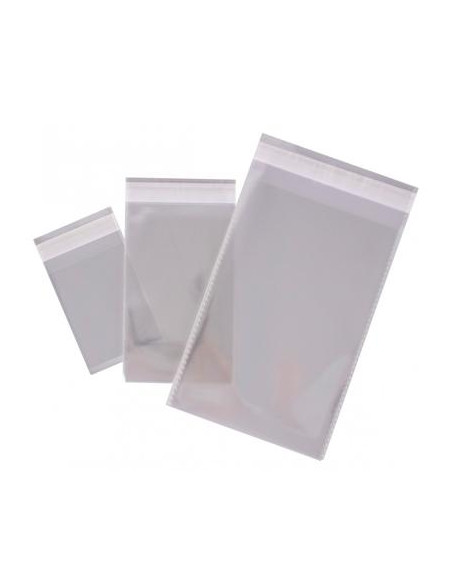 APLI BOLSAS CIERRE ADHESIVO POLIPROPILENO TRANSPARENTE 80X120MM PACK 100 UD