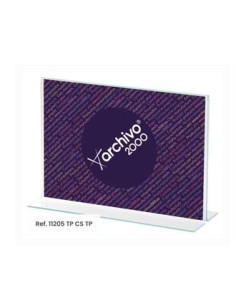 ARCHIVO 2000 EXPOSITOR SOBREMESA EN FORMA DE T DIN A5 HORIZONTAL 75X210X155 MM CRISTAL TRANSPARENTE