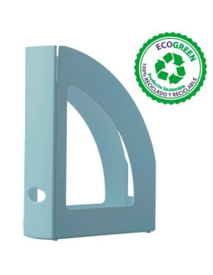 ARCHIVO 2000 CAJETÍN ECOGREEN LOMO OLLAO 80MM 250X80X320MM RECICLADO AZUL PASTEL