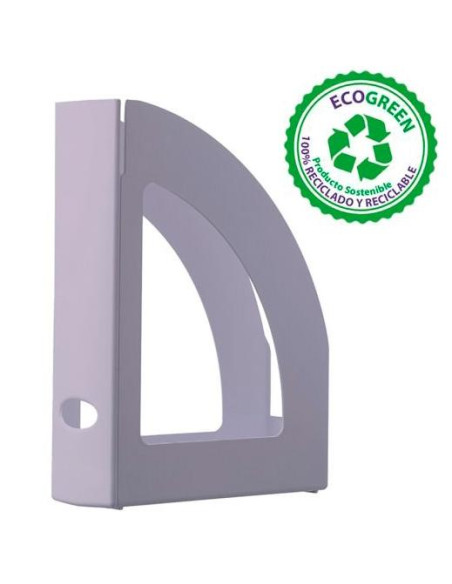 ARCHIVO 2000 CAJETÍN ECOGREEN LOMO OLLAO 80MM 250X80X320MM RECICLADO MALVA PASTEL